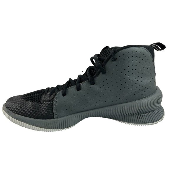 Under Armour Jet Sneakers HiTop 3022051-001 Black Gray Basketball Size: 10 - Picture 10 of 14